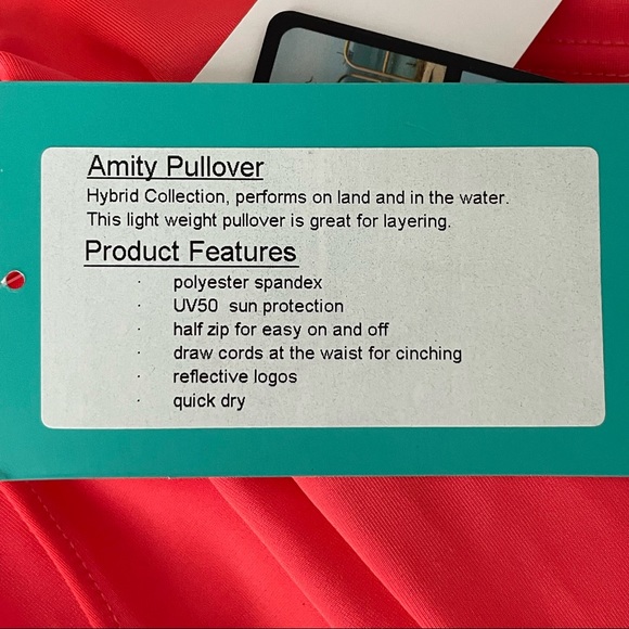 ONEILL NWT HYBRID AMITY ZIP PULLOVER SWIM SUN PROTECTION HALF ZIP TOP EXTRA SMAL - Picture 10 of 14